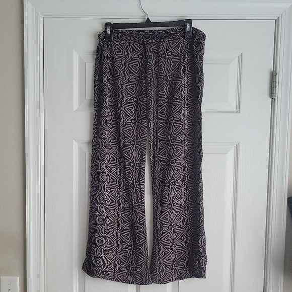Dakine Geometric Patterned Wide-Leg Pants - Picture 1 of 12